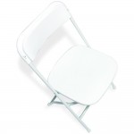 White Plastic - Indoor, indoor chair, plastic chair, folding chair, wedding chair