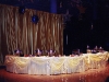 Serpentine Buffet Table, Lights, Chafers