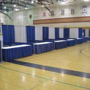Expo Setup, Blue And Silver