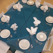 Winter Theme Blue Table
