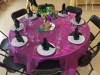 Mardi Gras Linen, Black Chairs