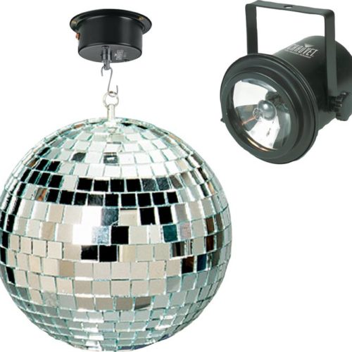 Mirror Ball with 2 Pin Spots