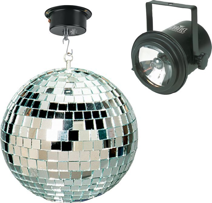 Mirror Ball with 2 Pin Spots
